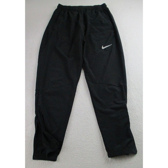 Nike‎ Dri-FIT Pants Mens Small Black Lightweight Athletic Training Jogger Track - Picture 1 of 11